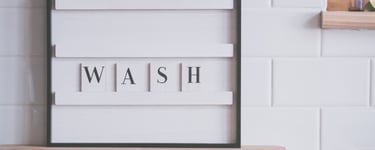 White bathroom tiled