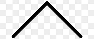 Black upward pointing chevron arrow icon for website navigation and scrolling interface.