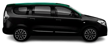 A Táxi black and green in Lisbon