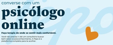 fundo azulado com coração laranja