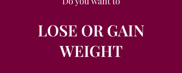 Do you want to LOSE OR GAIN WEIGHT sustainably & without dieting?