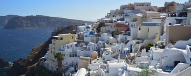 Beautiful Oia in Santorini, Greece