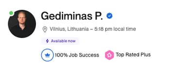 gediminas prantkelėnas upwork