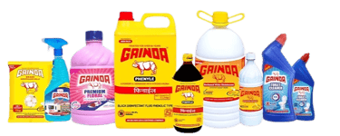 a variety of housekeeping products including various floor cleaner, disinfectants and glass cleaner 