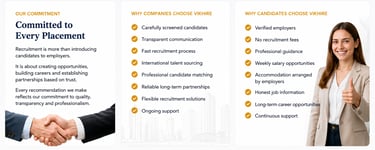 About VikHire Recruitment – Benefits for employers and candidates