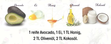 Avocado olivenöl kokosöl haaröl  rezept
