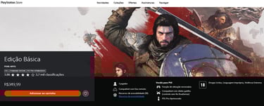 Preço do Jogo mídia digital Crimson Desert na Playstation.Store