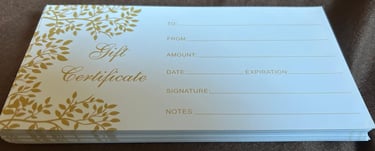 gift vouchers