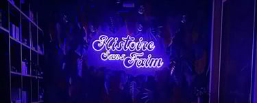 Néon du Restaurant Histoire Sans Faim