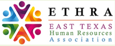 ETHRA East Texas Human Resources Association logo featuring a colorful circular icon of people.