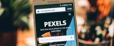 Visiting pixels website on mobile