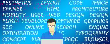 The person designing website