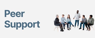 People in peer support group