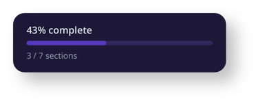 Badass Man Action App screenshot showing progress tracking bar with completion percentage