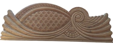 Antique Look Teak Wood Bed β Indian Heritage Design