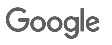 Google brand logo in a grayscale tone