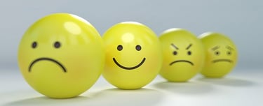 Emoji de differents types d'emotions