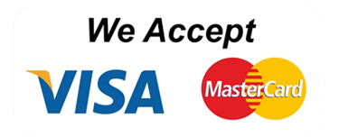 a visa card with the words we accept