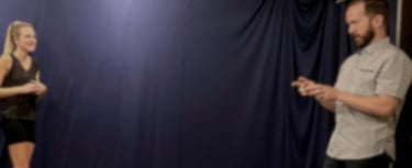 Braden Lynch coaching an actor