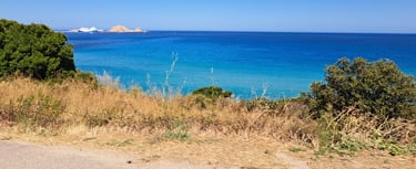 vue mer balagne, Ile rousse, Corsica