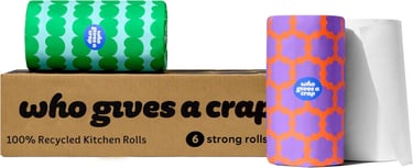 a box of rolls of paper towels with a roll of rolls of paper