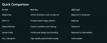 AI image generation technology is advancing quickly and will likely become a standard tool in creati