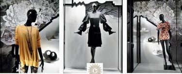Elizabeth Lotz (Liz Lotz) art director fashion white paper high fashion extra large flowers artist paper flower installation 