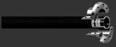 MANGUERA CON BRIDAS PARA MATERIALES GRANALLA O ARENA