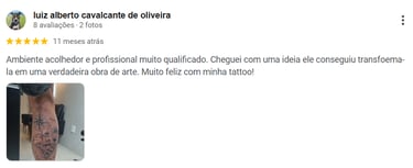 avaliação google tatuagem