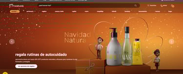 Conjuntos de regalo Natura Christmas con productos para el cuidado de la piel Ekos Maracuja.
