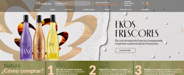 Fragancias Natura Ekos Frescores con frascos de perfume Pitanga y Maracuyá Amazónica..