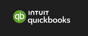 a black and white logo with the words,'intuit quickbooks
