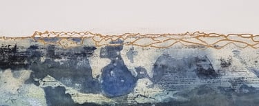 détail d'un tableau montrant le travail raffiné de l'artiste