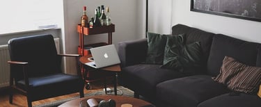 Bright living room with modern inventory