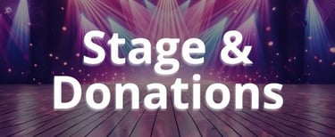 an ambient image to introduce the stage and donations FAQ section