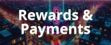 an ambient image to introduce the rewards and payments FAQ section