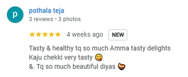 Google Review by Customer