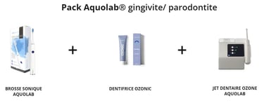 Pack produits Aquolab pour soigner la gingivite et la parodontite hygiene-precision.com