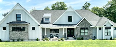 new construction home with heating and cooling installed