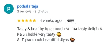 Google Review by Customer