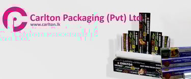 a display of various types of packaging and packaging