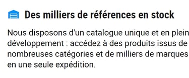 Vente en gros B2B