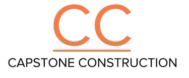 a logo for capstone construction