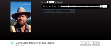 Merlin Olsen interview by Bob Lardine