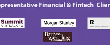 Financial and Fintech Clients