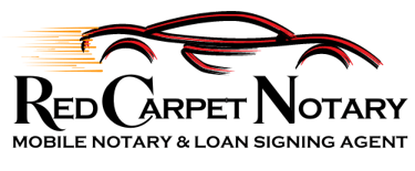red carpet notary logo as vegas nv