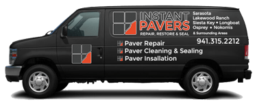 Instant Pavers - a Paver repair company work van in Sarasota Florida