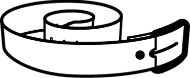 An icon of a belt rolled up.