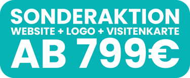 Sonderangebot, Website mit Logo und Visitenkarten ab 799€