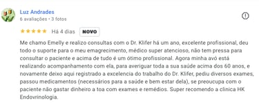 depoimento para dr klifer